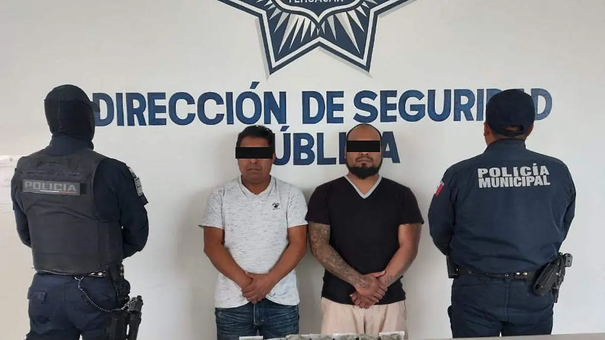 Detencion presuntos narcomenudistas Tehuacan